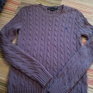 Women's POLO cable knit sweater