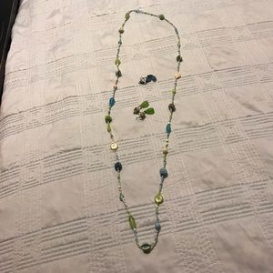 Necklace and earrings
