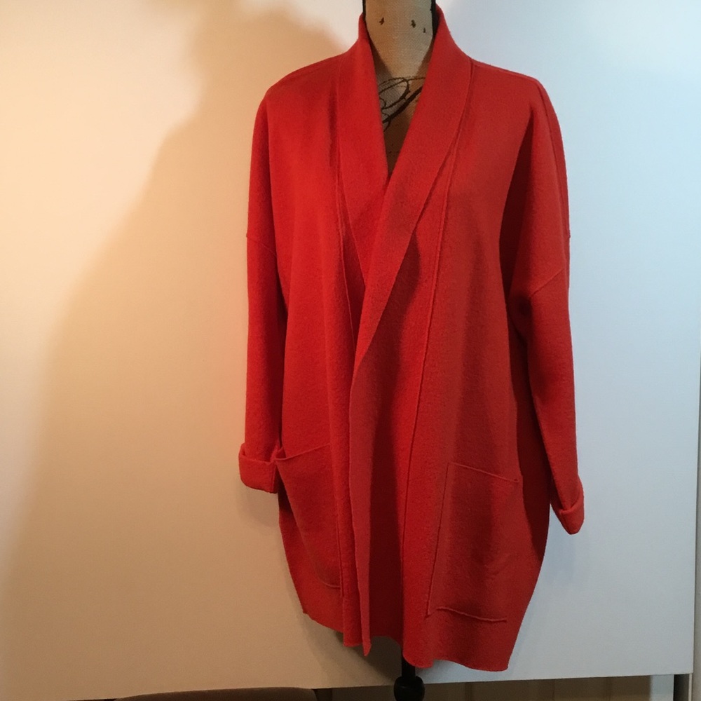 Eileen Fisher double-faced wool jacket.