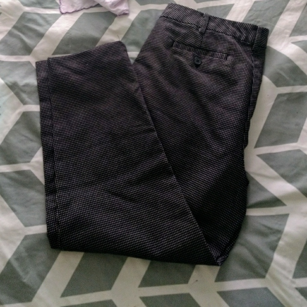 ✌️SALE✌️BLK & WT Polkadot Ankle Length Dress Pants