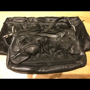 Ysl Mini Leather Flower Hand Bag With Storage Bag - image 1