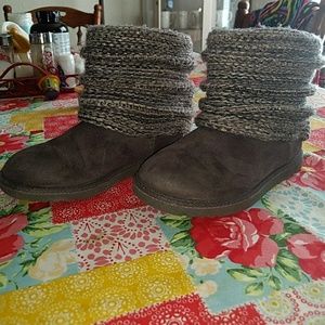 Girls Gray Ankle Boots