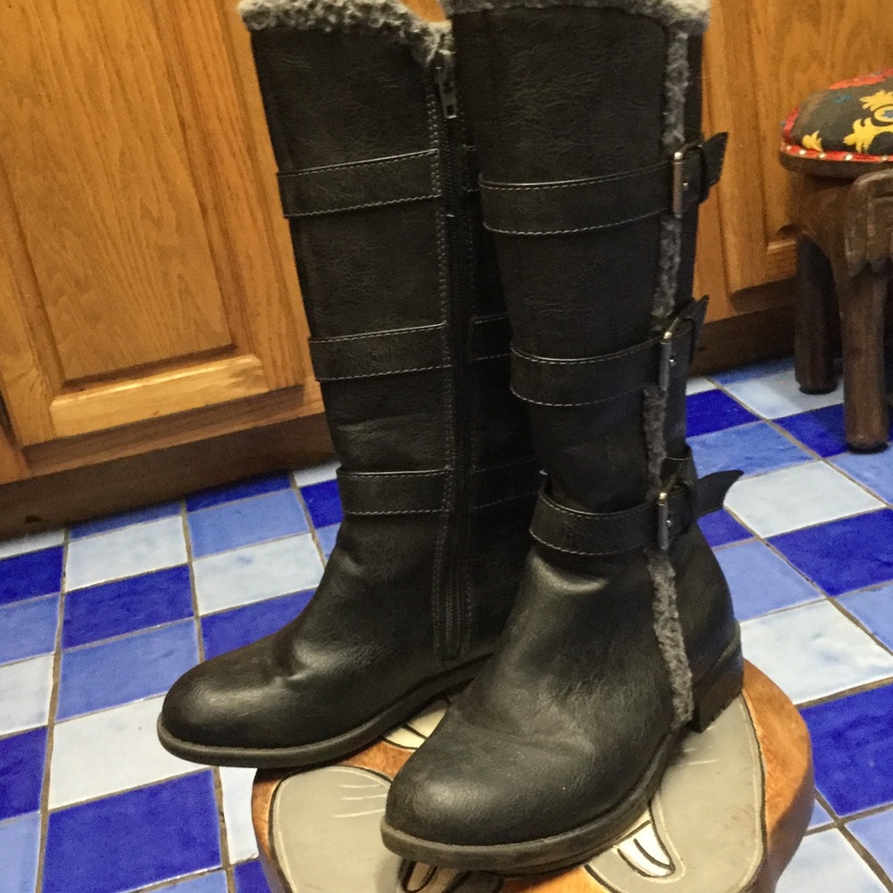 Winter knee boots