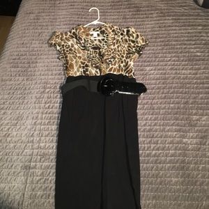 Giraffe print dress