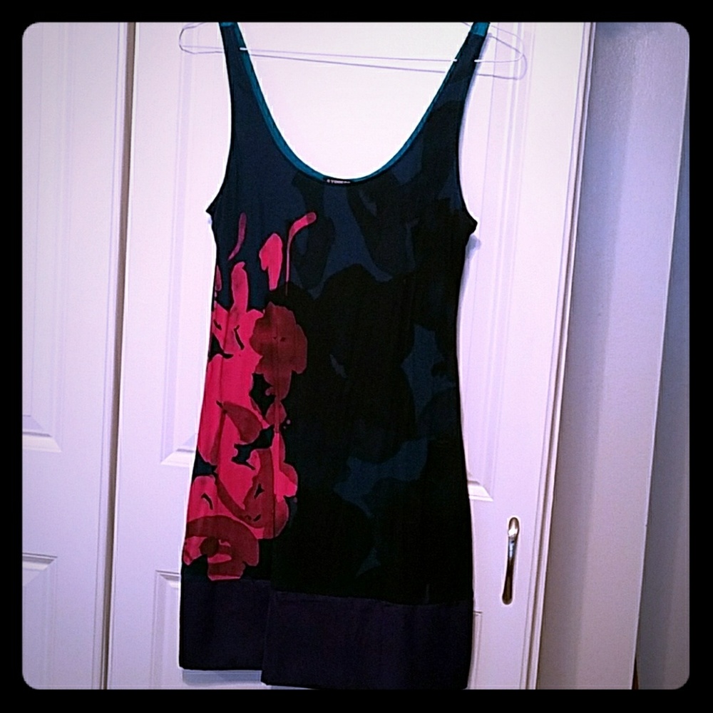 💜NWOT Express Print Tunic/Dress Size Medium