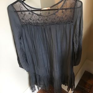 Italian beauty! Dark grey long sleeve dress