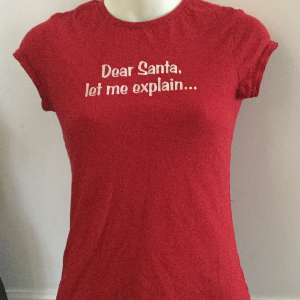 DEAR SANTA, LET ME EXPLAIN T-SHIRT SZ M