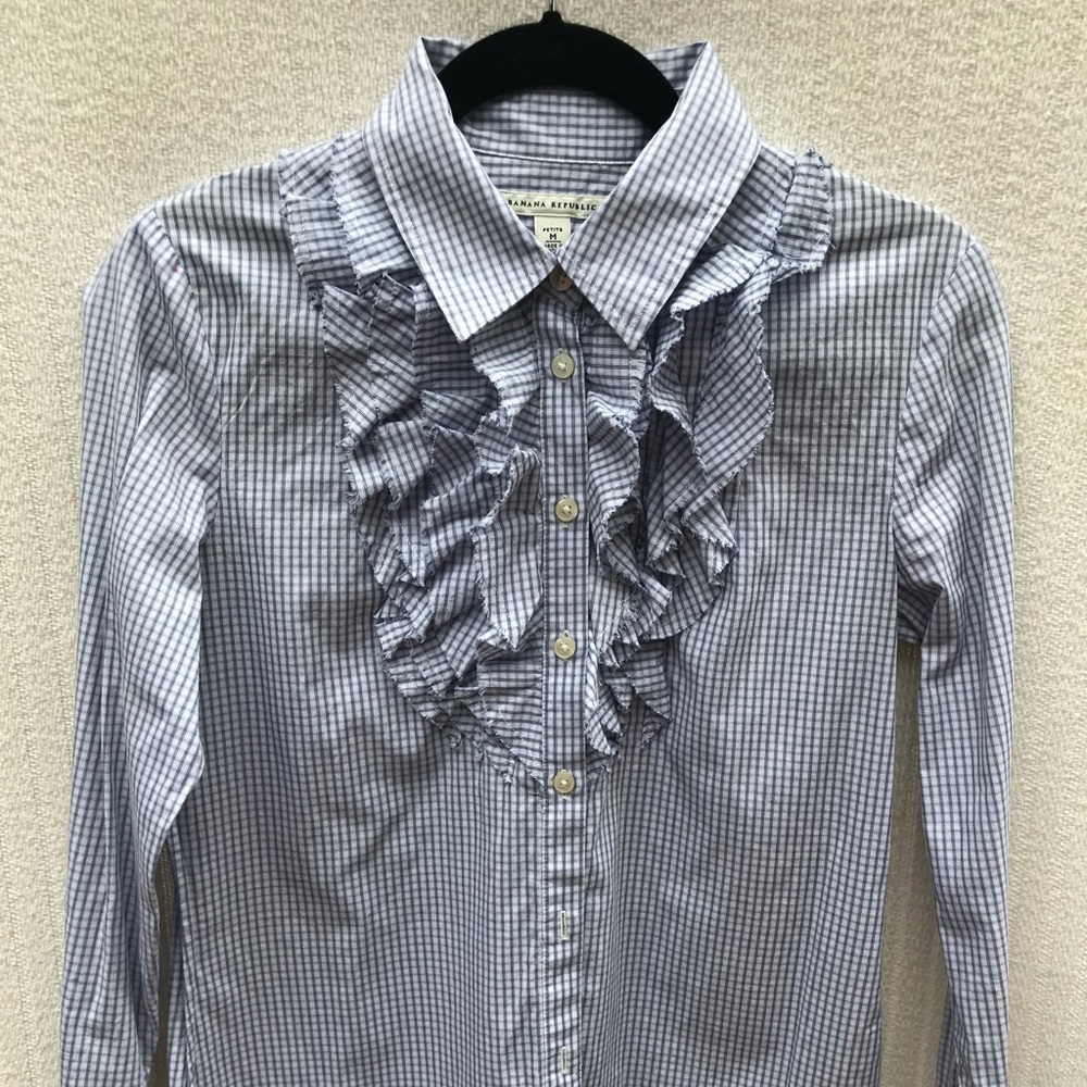 Banana Republic shirt EUC sz M petite fits like S