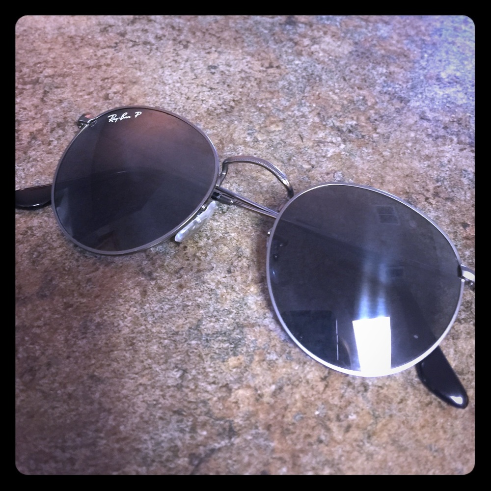 Rayban Polarized Round Sunglasses