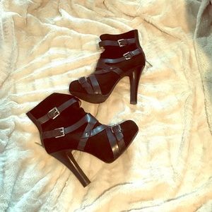 Size 10 Michael Kors Black Platform Booties