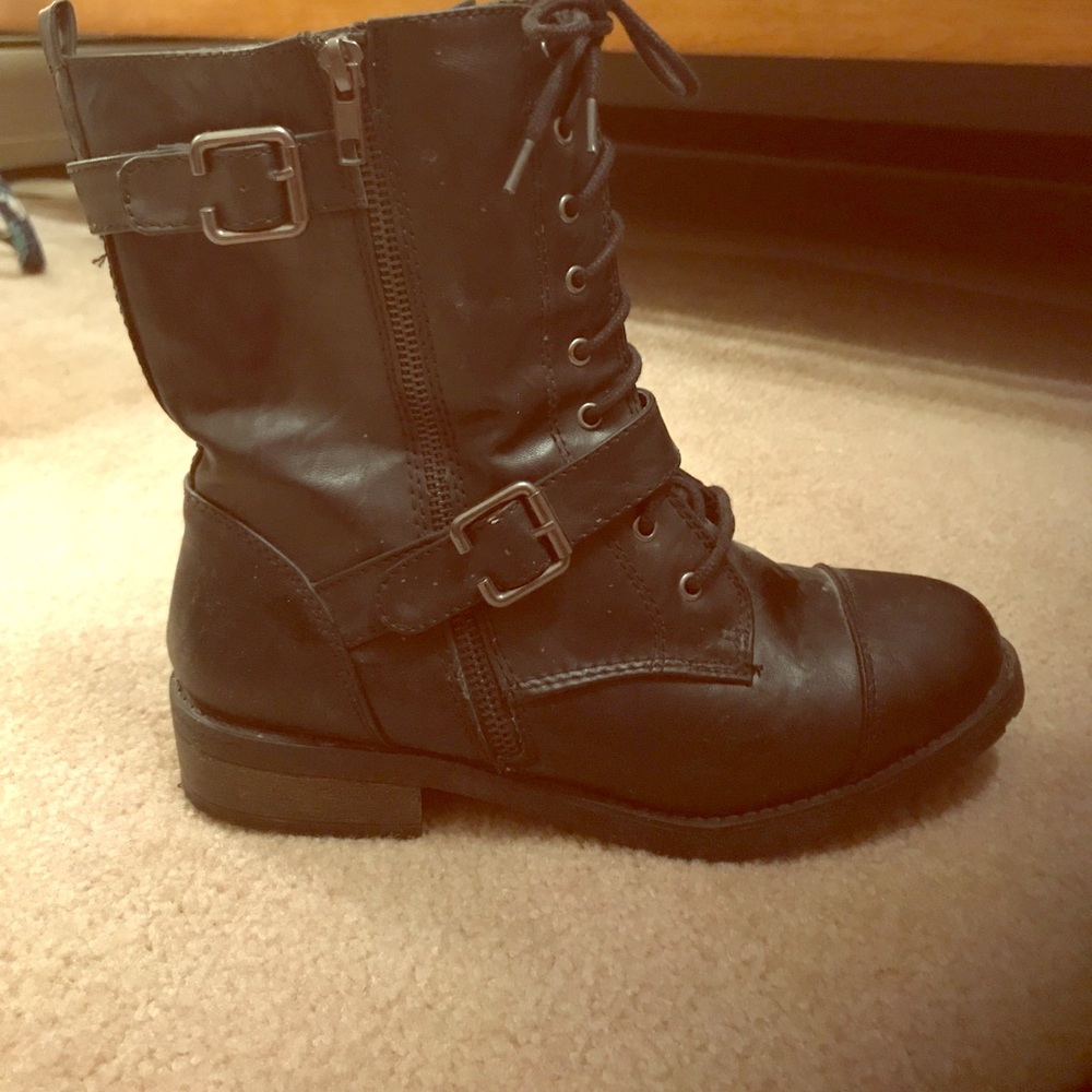 Black Combat Boots