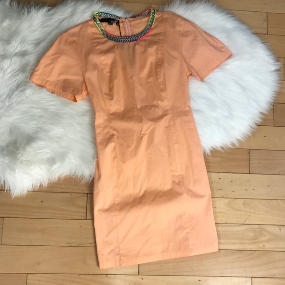 [LOVE Moschino] Multicolored Necklace Dress - Picture 4 of 8