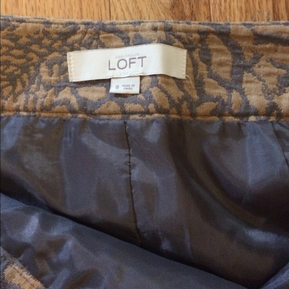 LOFT lined patterned skirt - Picture 2 of 2