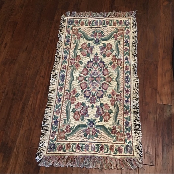 Bedding Handwoven Throw Rug 2x36 Cream Poshmark