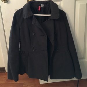 Woman's grey coat