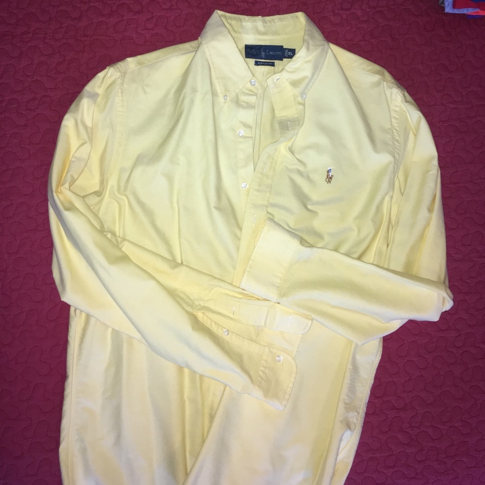 Ralph Lauren yellow oxford shirt XL