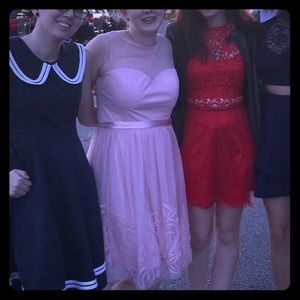 Homecoming Dress, LIGHT PINK , flowy.