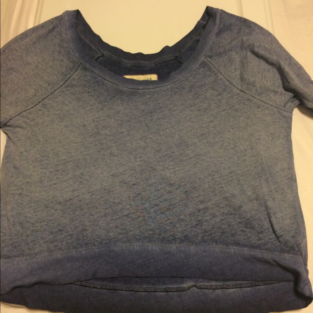 We the Free Free People Cropped high low shirt