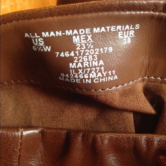 Charlotte Russe tan heel boots 6.5 W, never worn. - Picture 3 of 5