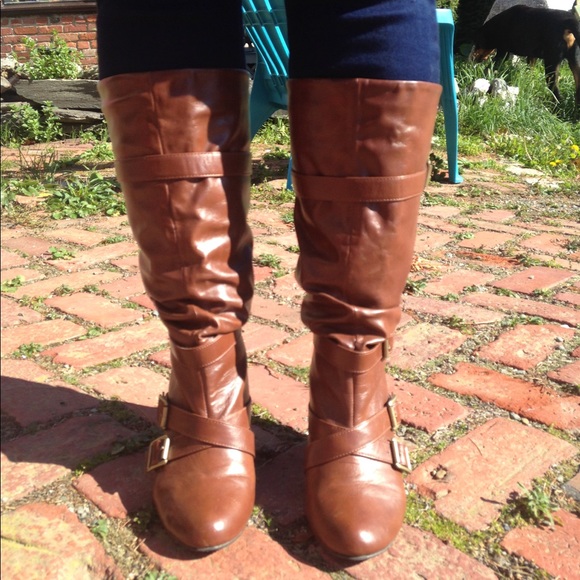 Charlotte Russe tan heel boots 6.5 W, never worn. - Picture 5 of 5