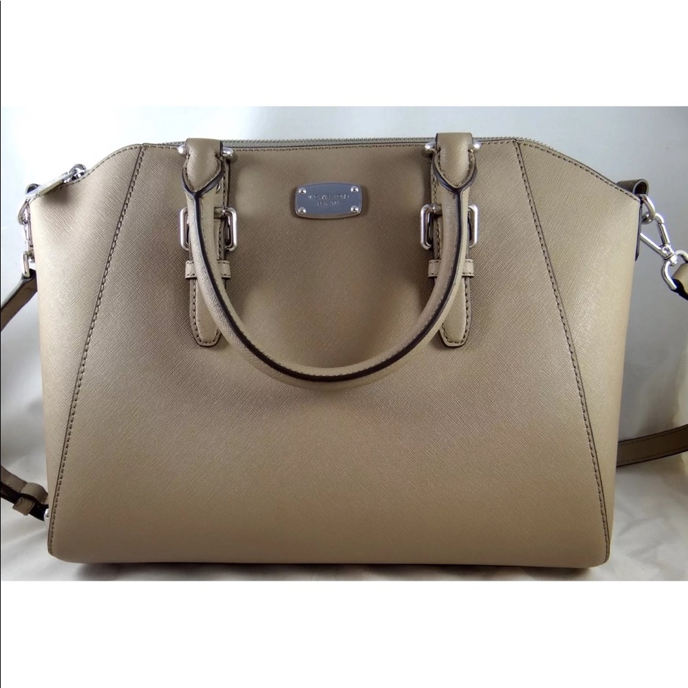 Michael Kors dark taupe satchel