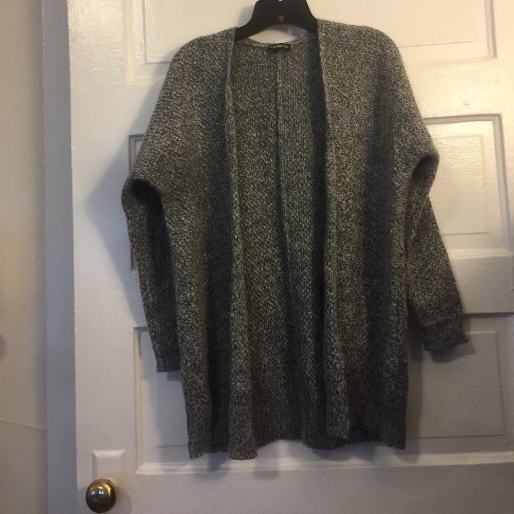 Grey long cardigan