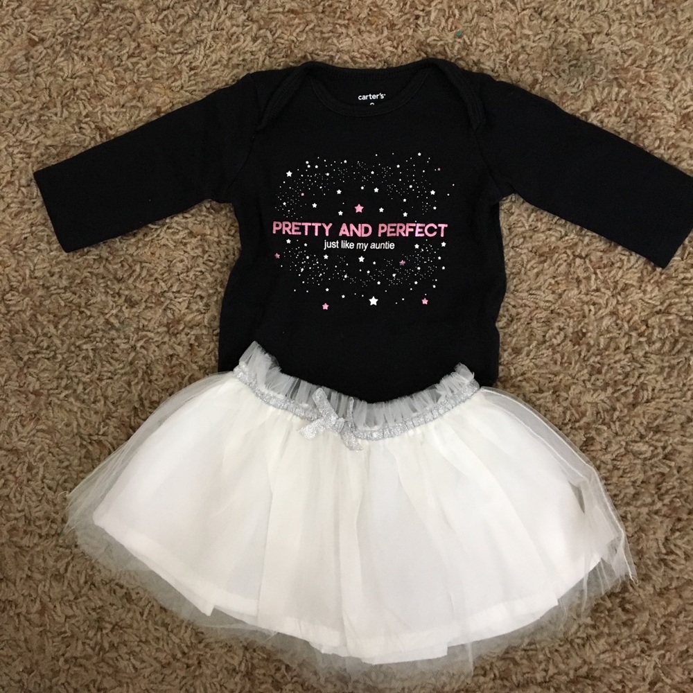 Carter's Body Suit and Tulle Skirt Set