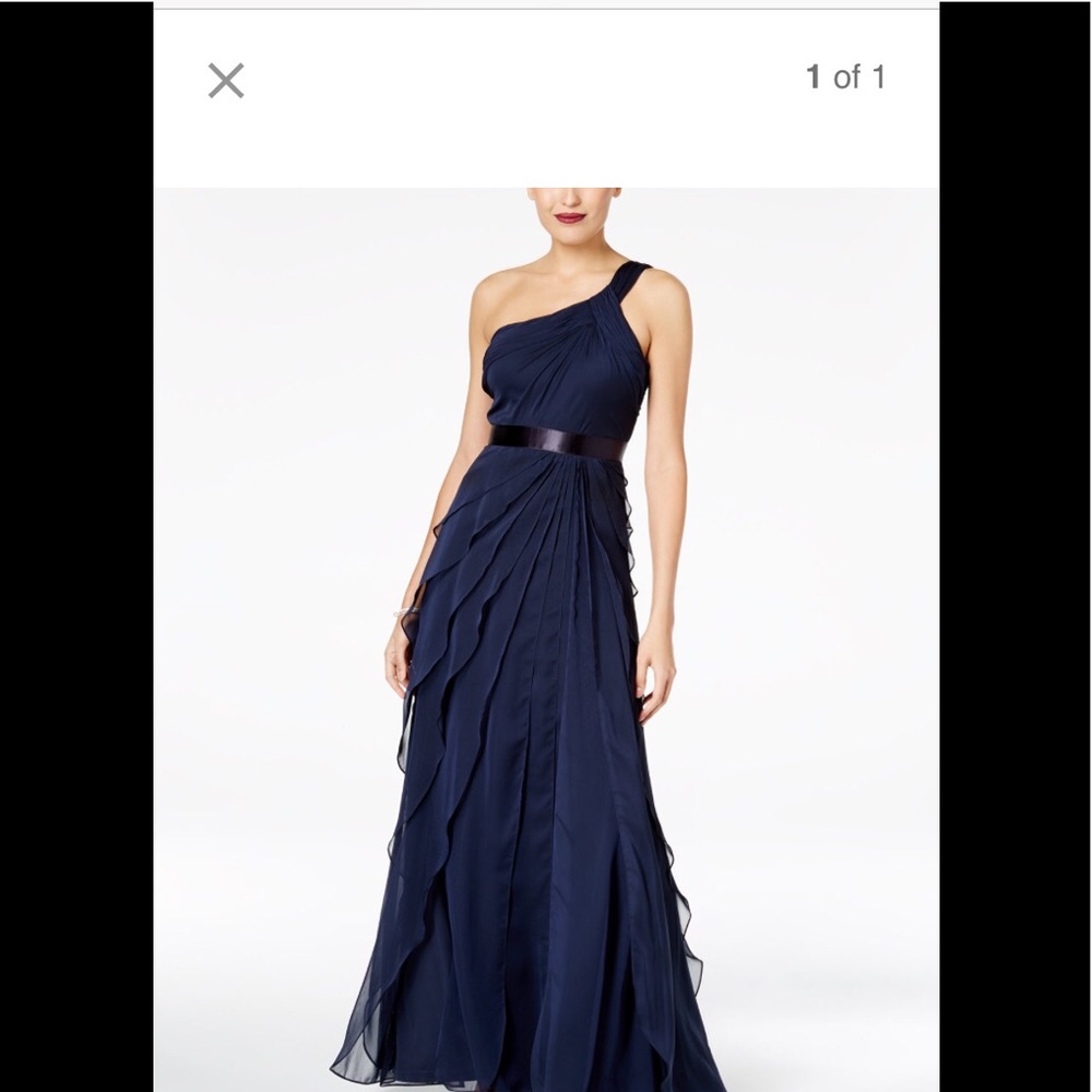 Adrianna Papell One Shoulder Dress