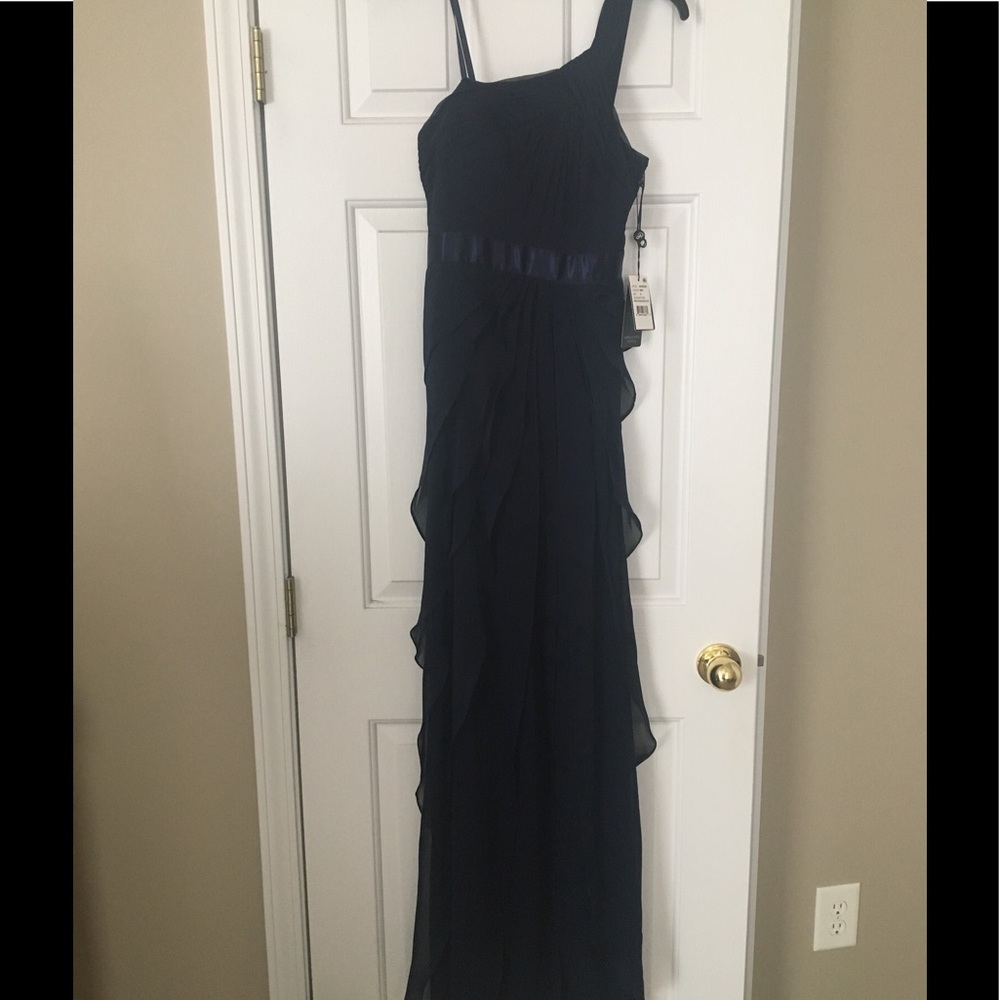 Adrianna Papell One Shoulder Dress - Picture 3 of 4