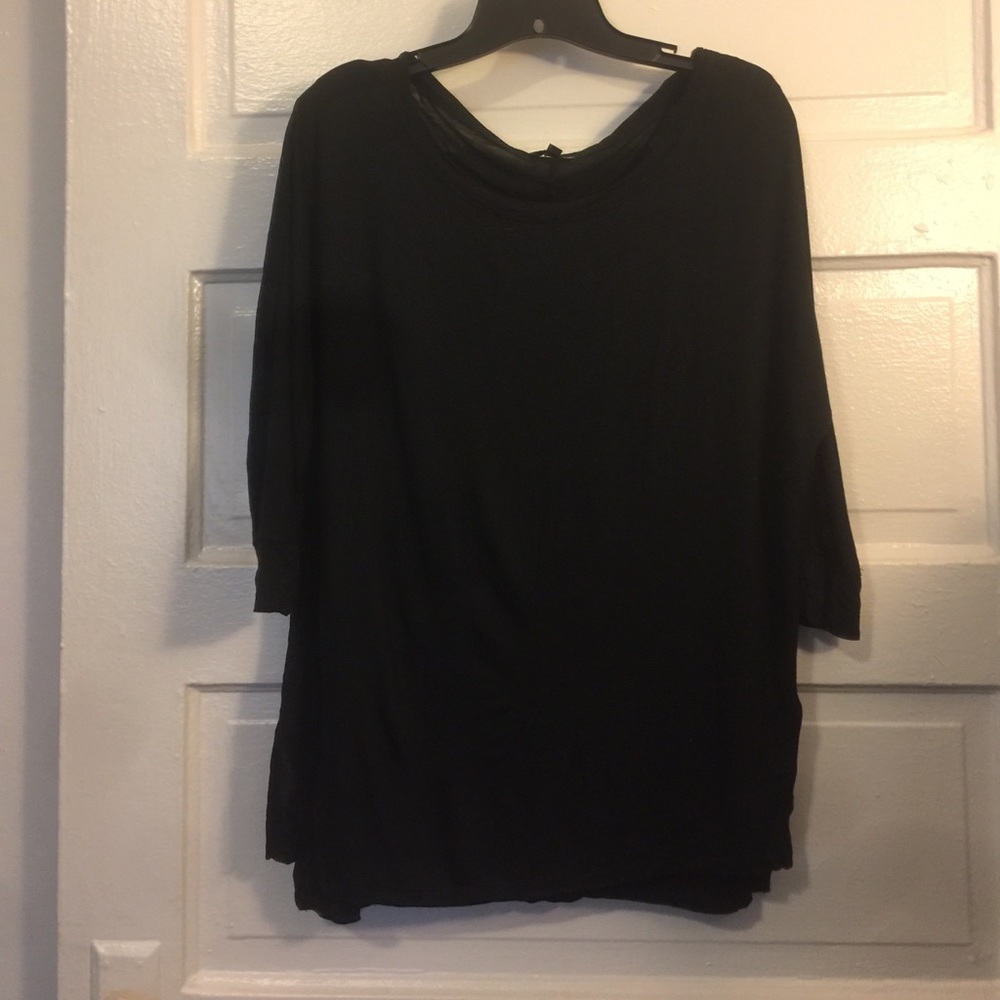 Black long dolman tee