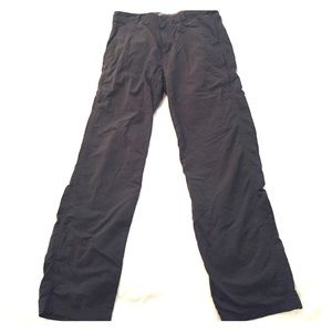 REI hiking pants. Size 34W/34L. Color is dark grey
