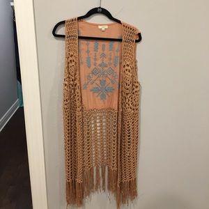 Orange and teal kimono