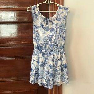 Paper Crane romper, floral pattern