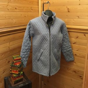 Barbour light blue quilted jacket size 10