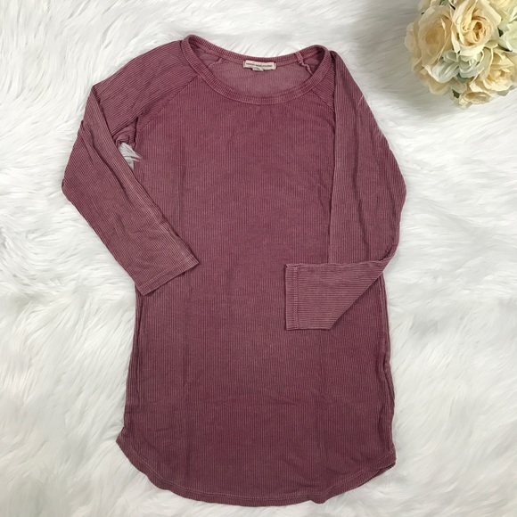 American Eagle Outfitters Tops - AE blush pink ribbed top