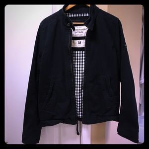 Abercrombie & Fitch navy blue fall jacket