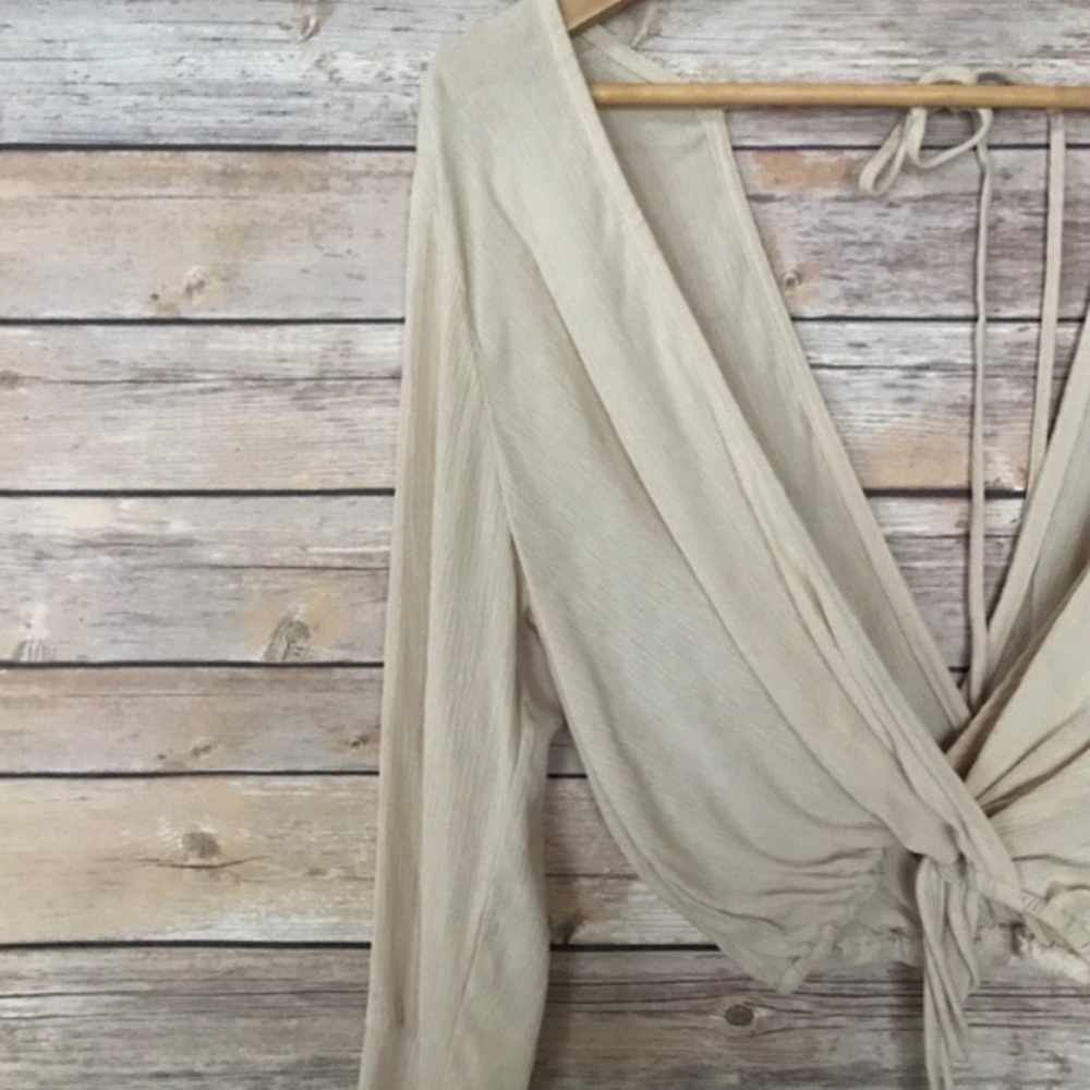 Bohemian bell-sleeve top