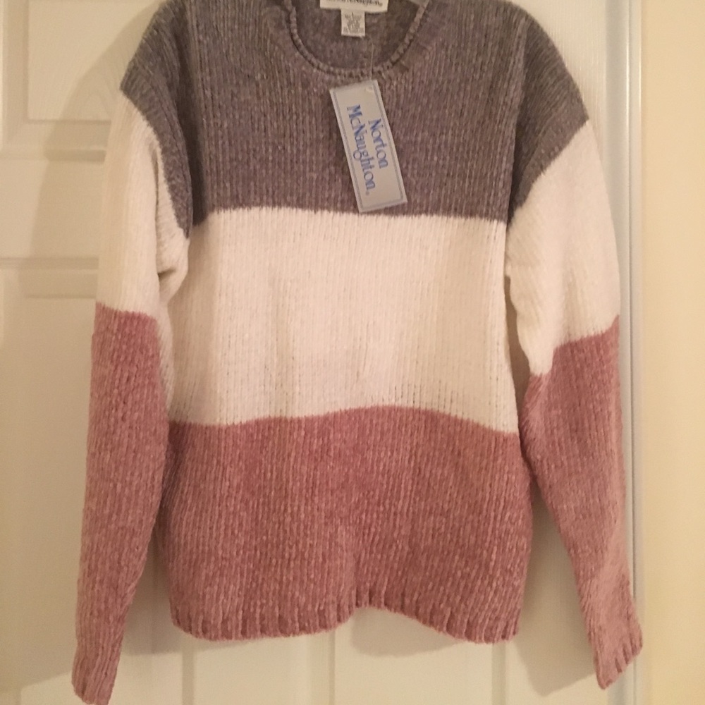 NWT- Norton McNaughton Teens sweater (sparkling).
