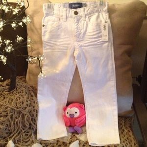 NWT Girls 4T White Denim - Old Navy