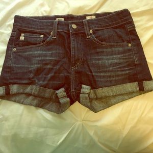 Denim Cuffed Shorts