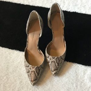 BR snake print pumps