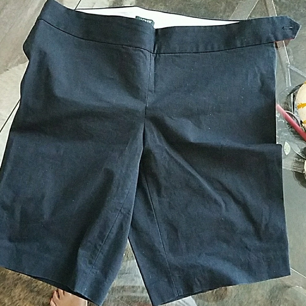 JCrew black bermuda shorts