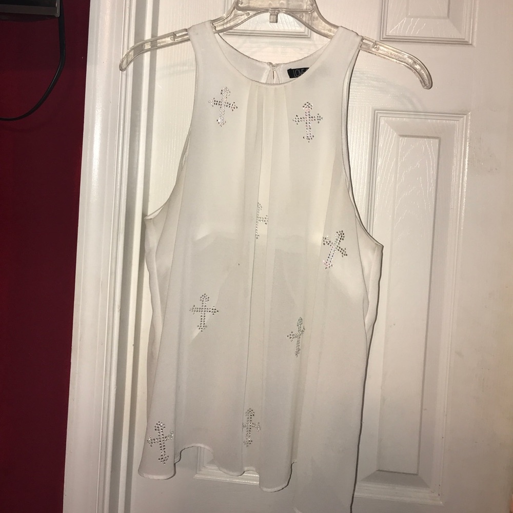 Cute tank with crosses
