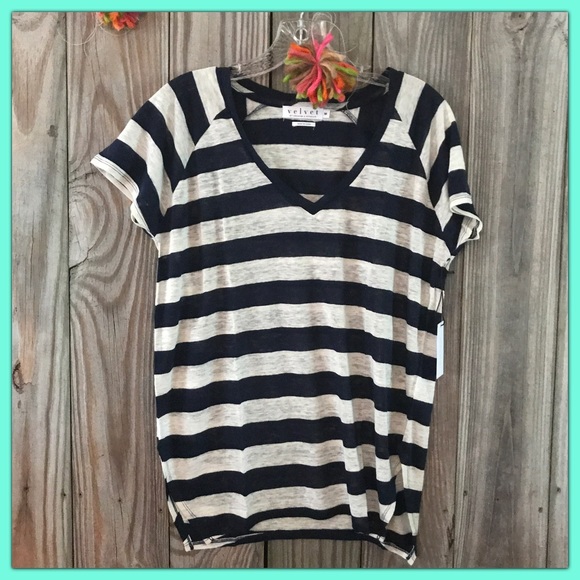 New Gorgeous Sheer Midnight Stripes 100% Linen - Picture 7 of 7