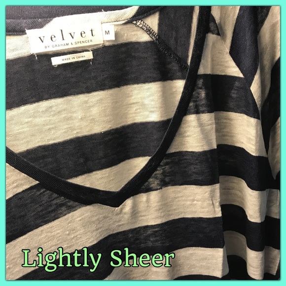 New Gorgeous Sheer Midnight Stripes 100% Linen - Picture 6 of 7