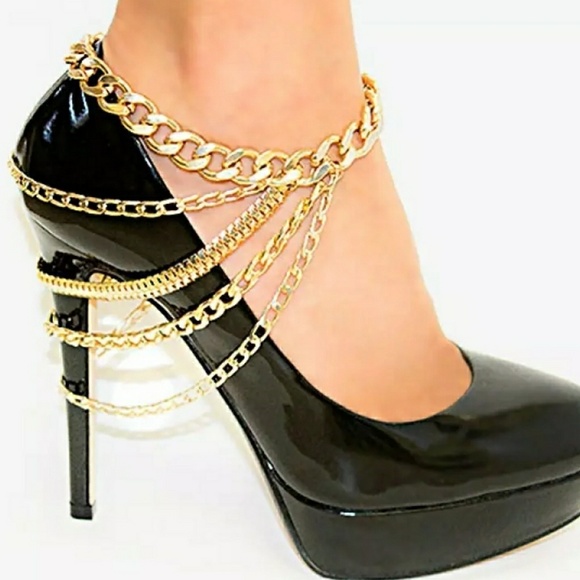 Multi-chain anklet - Picture 2 of 2