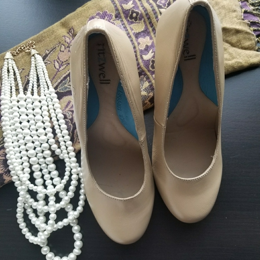 Nude Fitzwell Platform Pumps