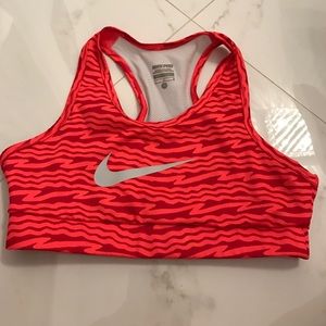 Nike pro zebra sports bra.