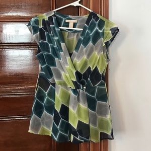 Banana Republic wrap short sleeve top