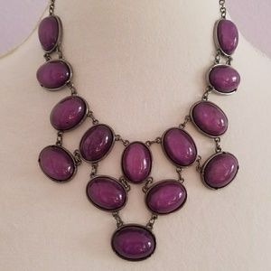 NY & CO Purple Statement Necklace